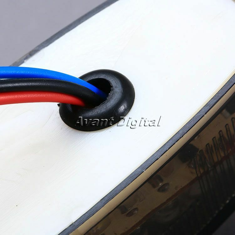 12V Motorcycle Bike Tail Light ATV 28 LED  Brake Stop License  Plate Light Smoke