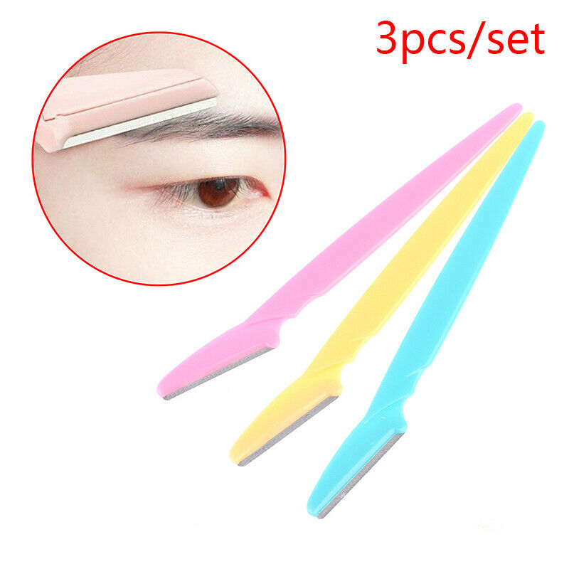3Pcs/set Eyebrow Trimmer Hair Remover Set Women Face Razor Eyebrow Trimme.l8