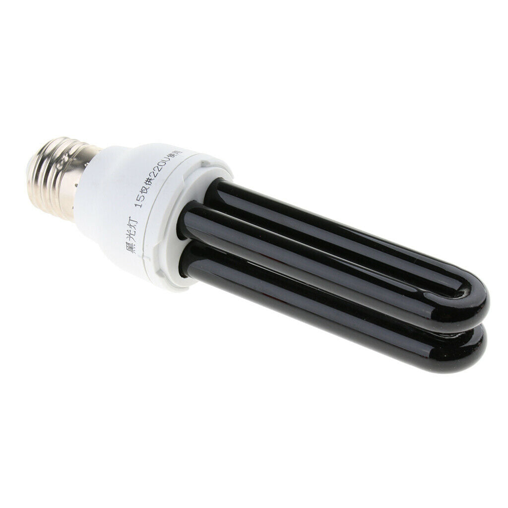 E27 15W 220V Energy Saving UV Black Stage Lamp Light Bulb Blacklight