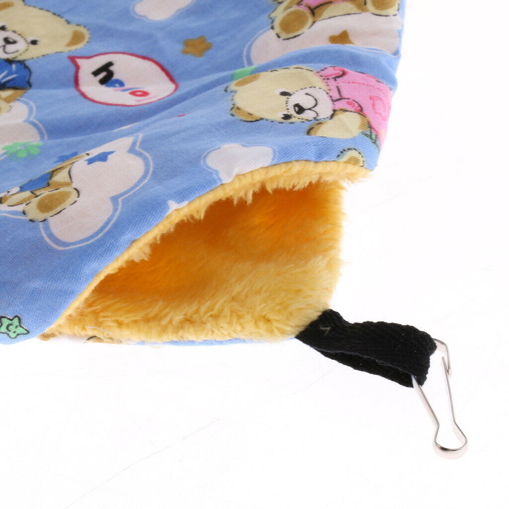 Small Animal Hammock Bed Mat Hamster Bird Cage Double Layer Hanging Bed 20cm