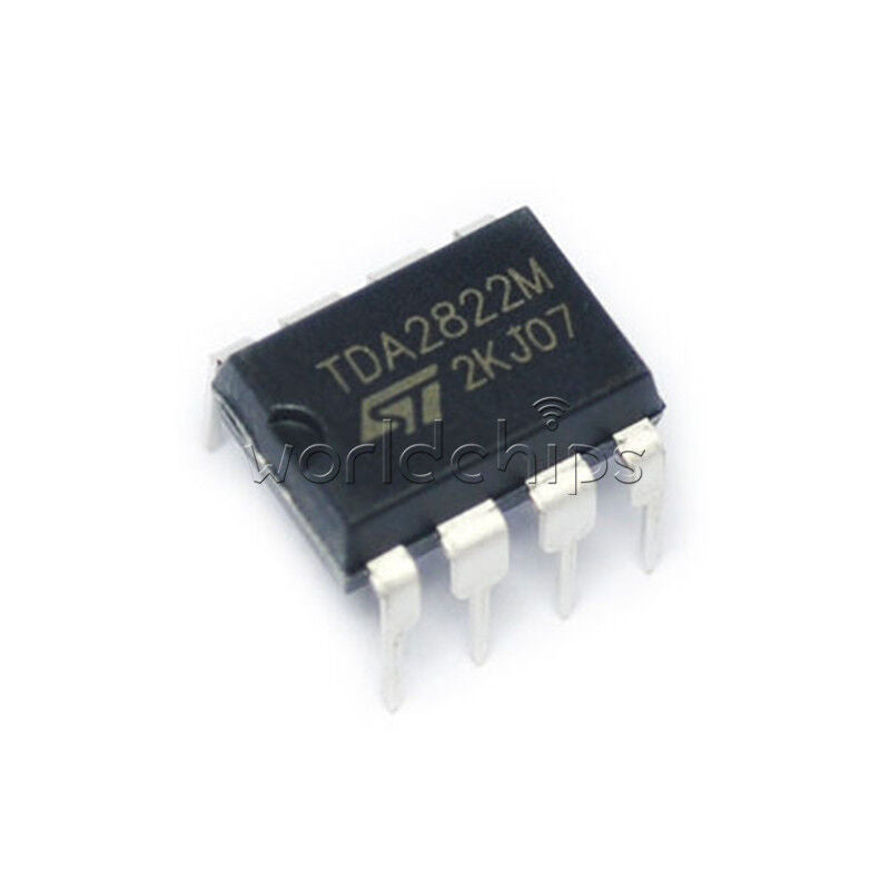 10PCS IC TDA2822M TDA2822 DIP-8 ST AMP AUDIO DUAL LOW VOLT New