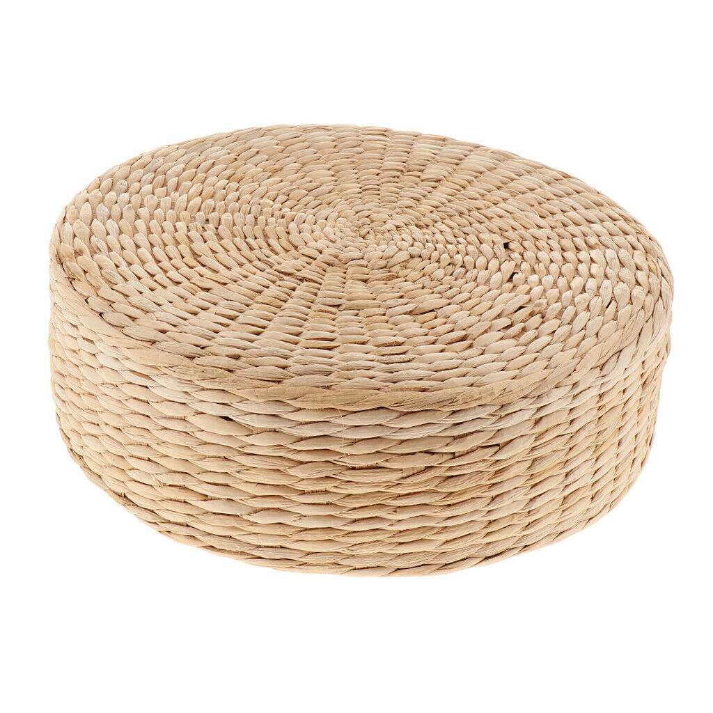 2pcs Japanese Style Straw Cushion Floor Seat Cushion for Reading Relaxation