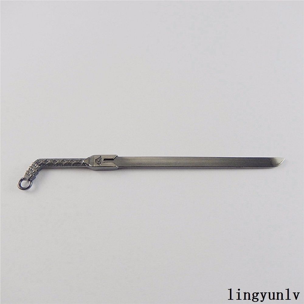 50744 Gun Black Alloy Warrior Swords Shape Pendant Charms Jewelry Craft 5pcs