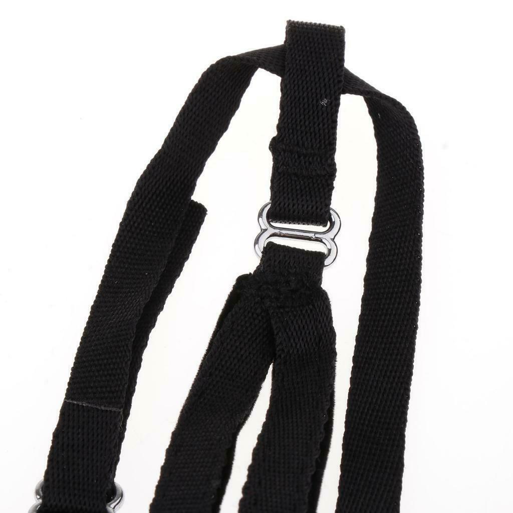Outdoor Parrot Leash Adjustable Bird Harness For Small to Large Birds Black