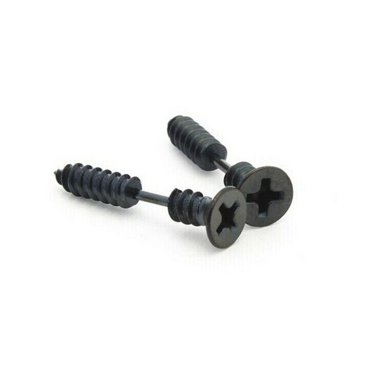 1 pair of men \ 's cool 316L stainless steel screw earrings stud earrings
