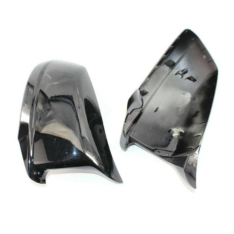 Glossy Black Door Side Wing Mirror Cover Cap For BMW 5Series F10/F11/F18 2011-13