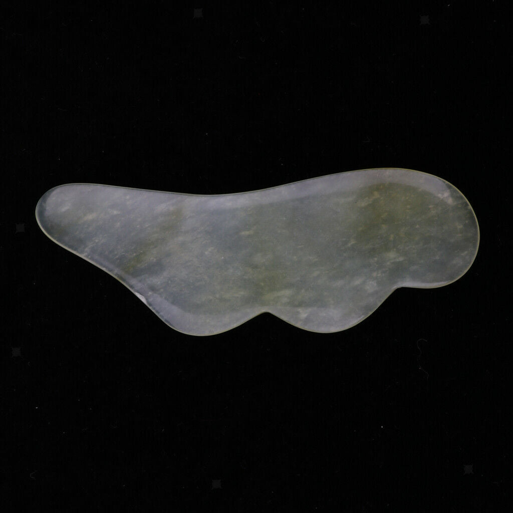Hsiuyen Jade Gua Sha Tool, Natural Stone Guasha Board, Scraping Massage Tool