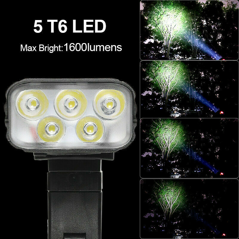 Waterproof Bike Light USB Rechargeable LED MTB Front Rear Bicycle Light Lamp