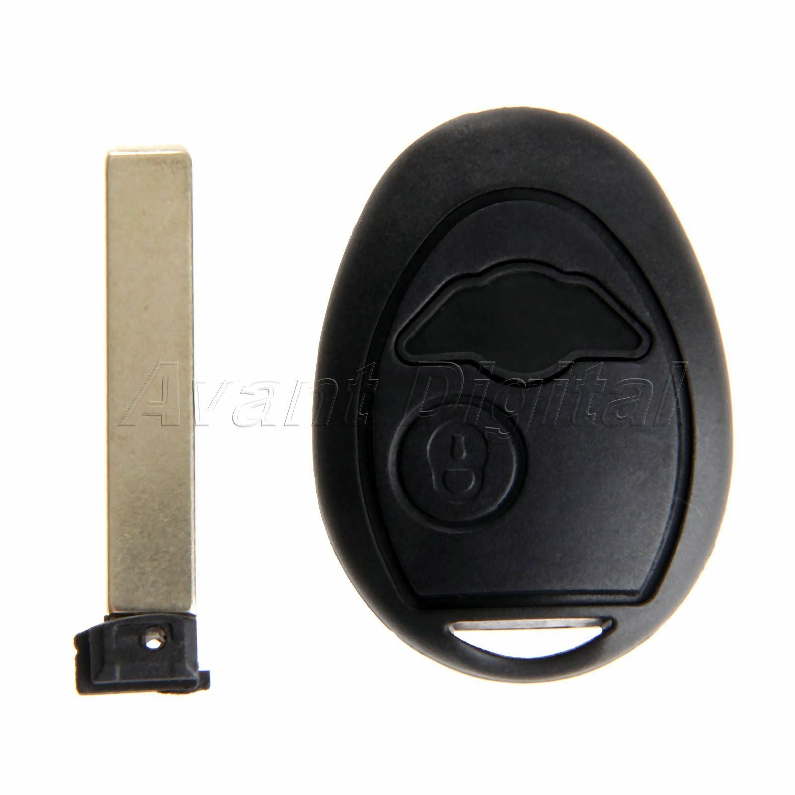 2 BTN Replacement Remote Key Fob Case Shell For Mini Cooper with Uncut Blade