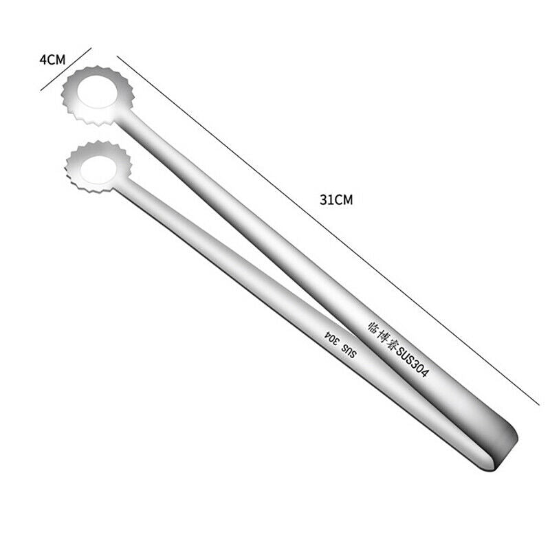 Stainless Steel Food Tongs Japanese Style Barbecue Clamp Kitchen For Fried F Lt