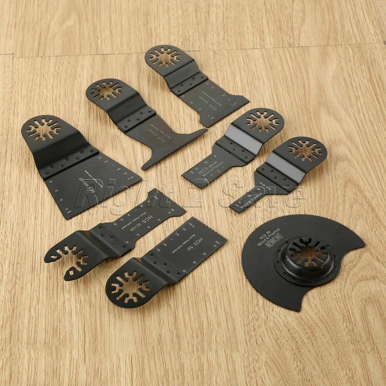 8pcs Mix Pro E-cut Segment Saw Blade Kit Oscillating Tool For Fein Bosch Makita