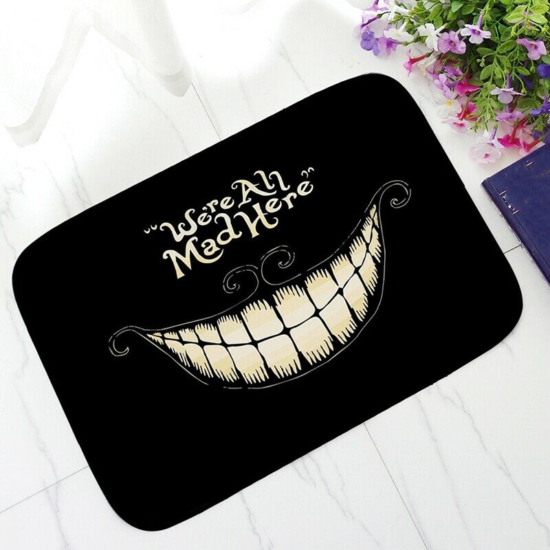 40X60cm We'Re All Mad Here Printed Doormat Floor Mat Home Creative Mat Super SK1
