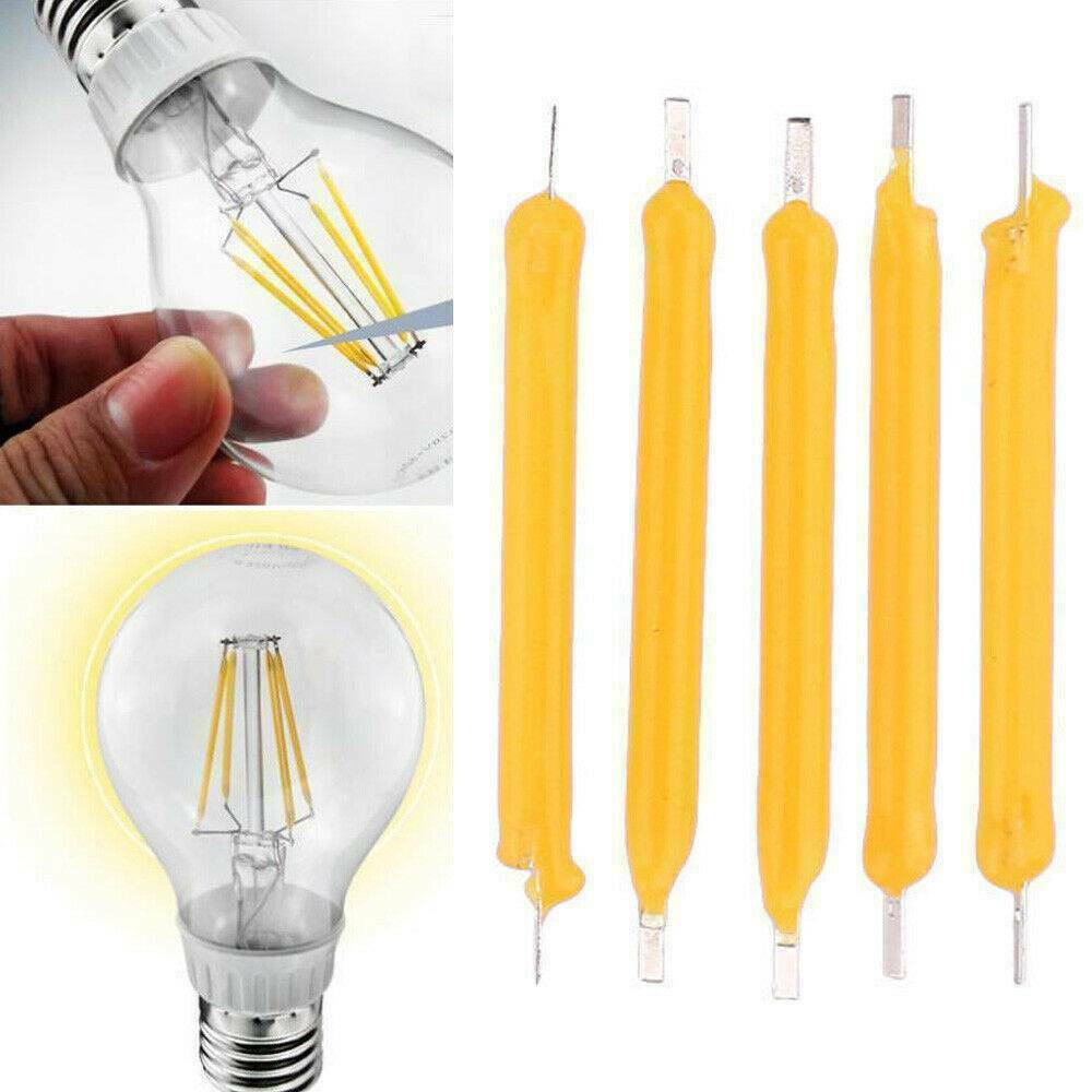 10* LED COB Solar Power Filament Super Bright Bulb Light Source Lighting Tool US