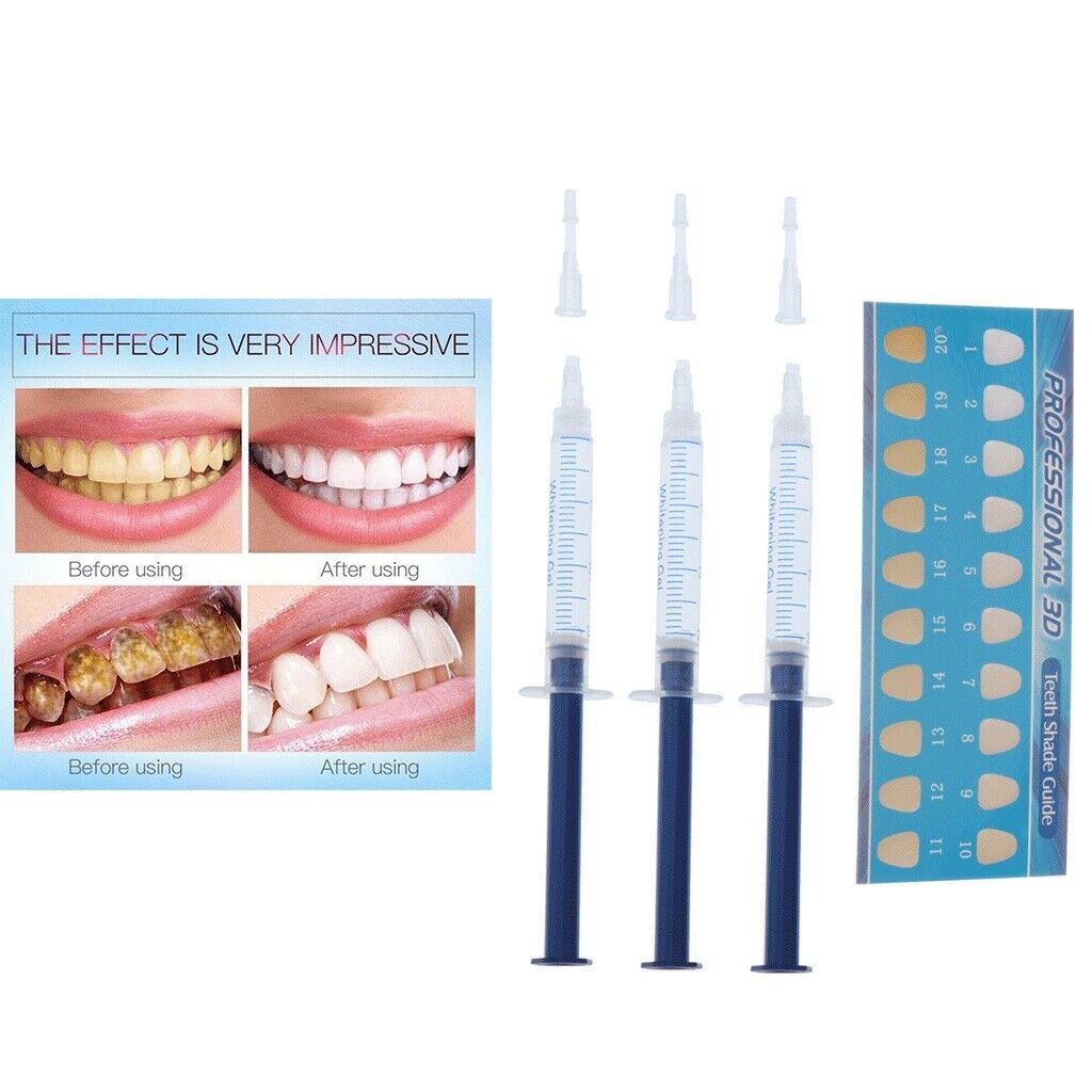 3 Pcs Instant Teeth Whitening Pen Tooth Whitener Gel Dental Stain Remover 3ml