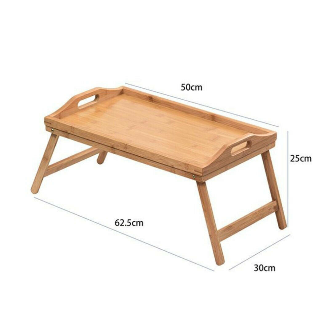 Portable Breakfast Tray with Handles Bed Desk Couples Eating Laptop Table