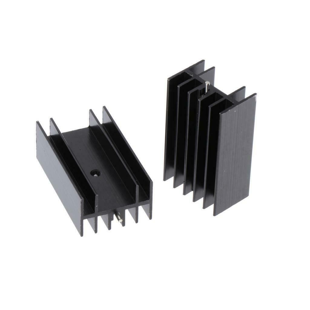 20x Triode Aluminium Heat Sink 7805 Transistor Heatsink Cooler Single Needle