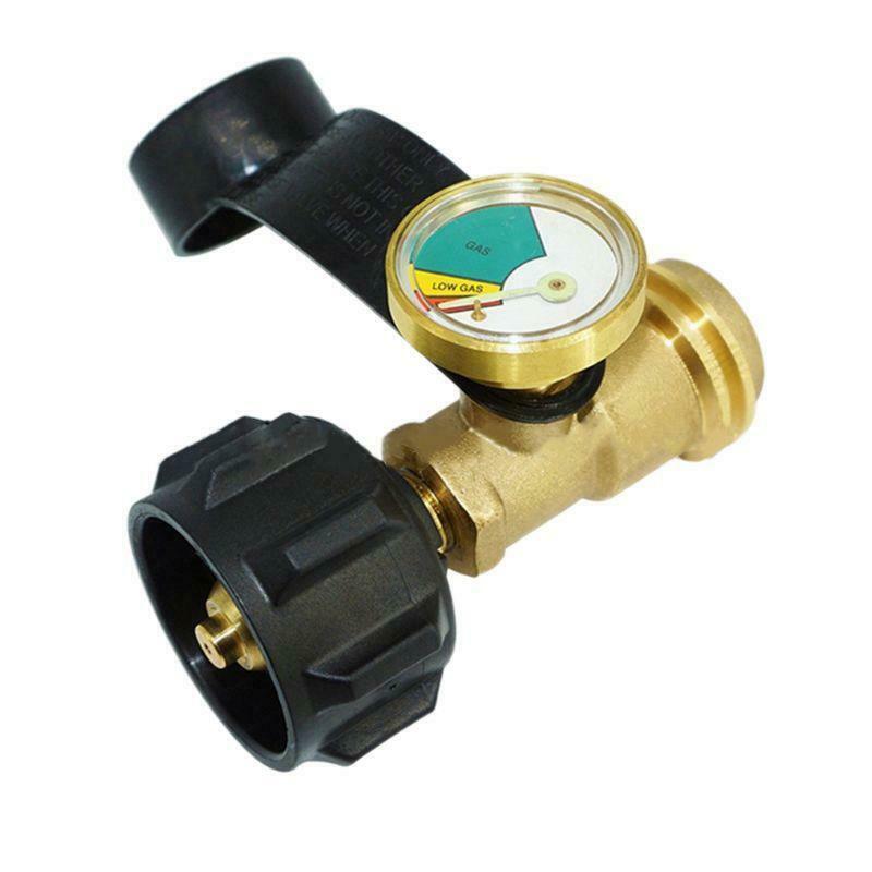 Universal BBQ Gas Propane Pressure Brass Gauge Tank RV Pressure Gauge Level
