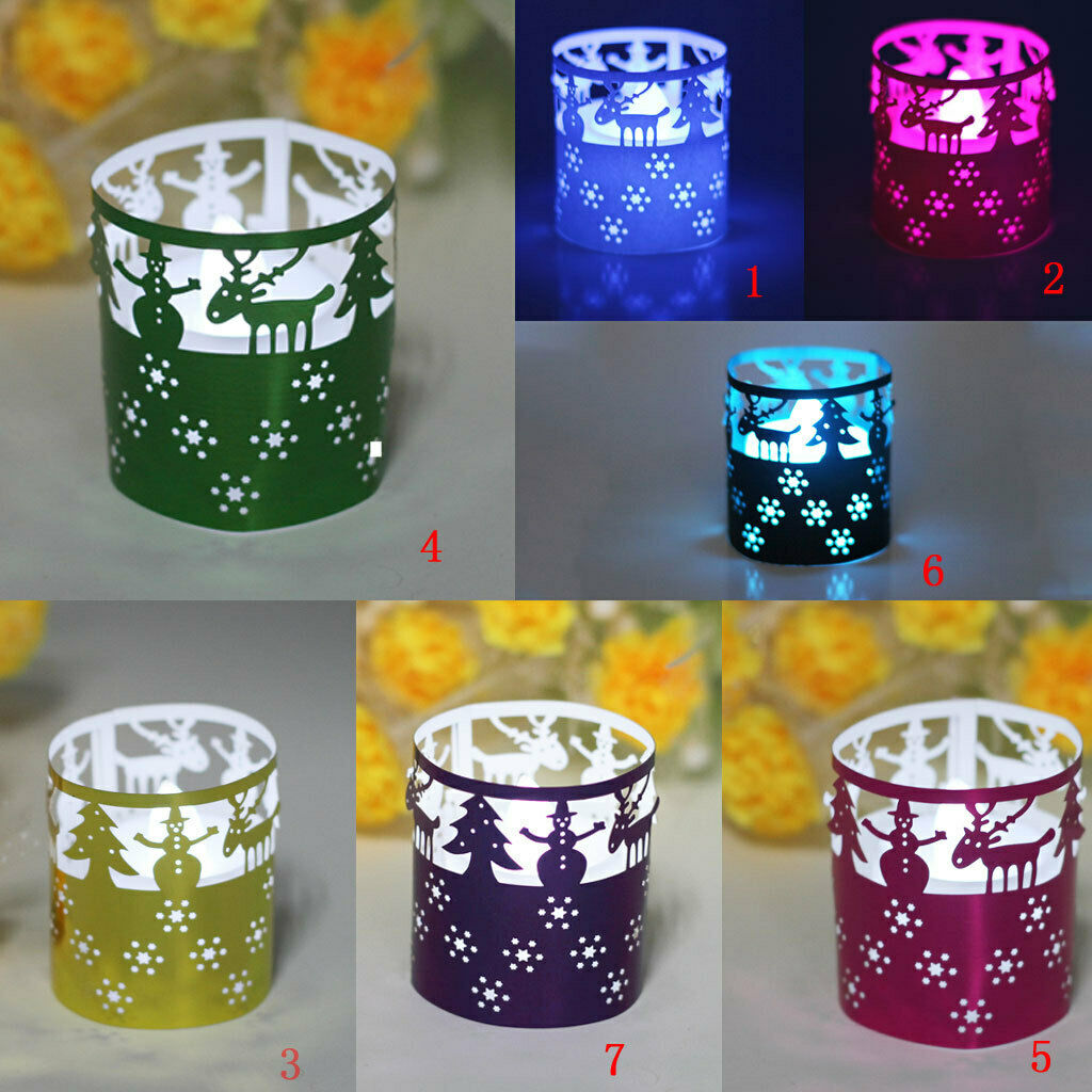 50pcs Tea Light  Glossy Paper Candle Lampshade Wedding Decor Black