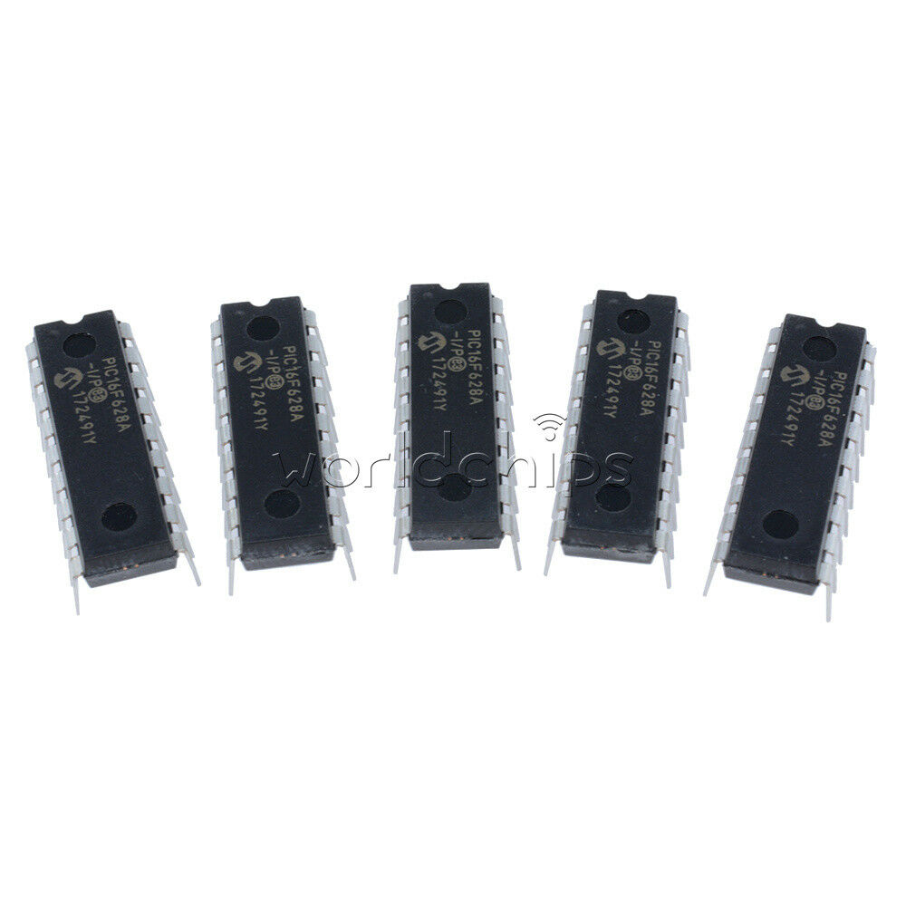 10Pcs  MCU IC MICROCHIP DIP-18 PIC16F628A-I/P PIC16F628A