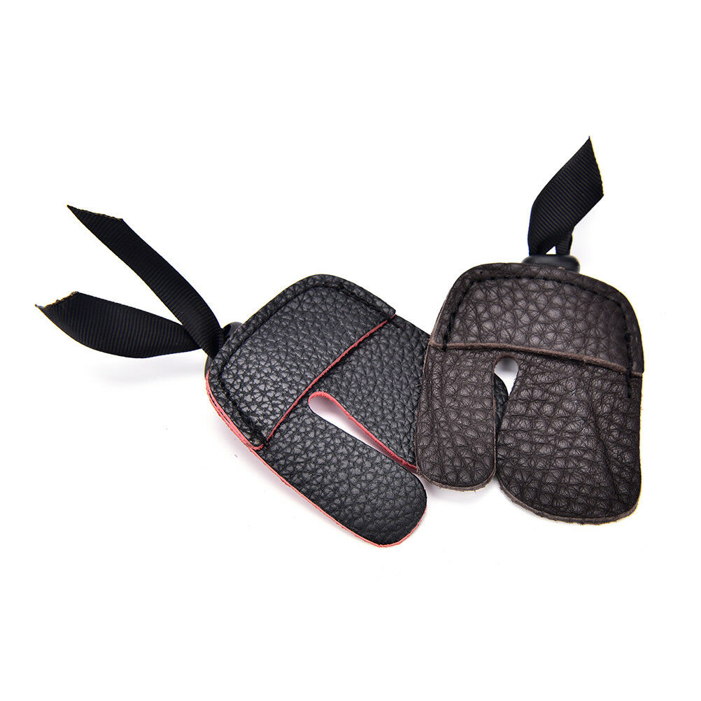 Finger Tab Guard Protector Glove Cow PU Leather Archery Shooting Hunting .l8