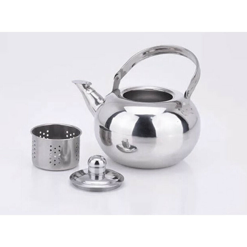 1.6L Kettle Stainless Steel Infuser Teapot Kitchen Tea Coffee Hot Water Pot