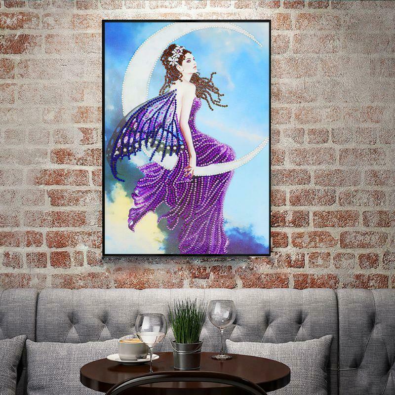 DIY Moon Girl 5D Special Diamond Painting Embroidery Cross Stitch Kit Crafts