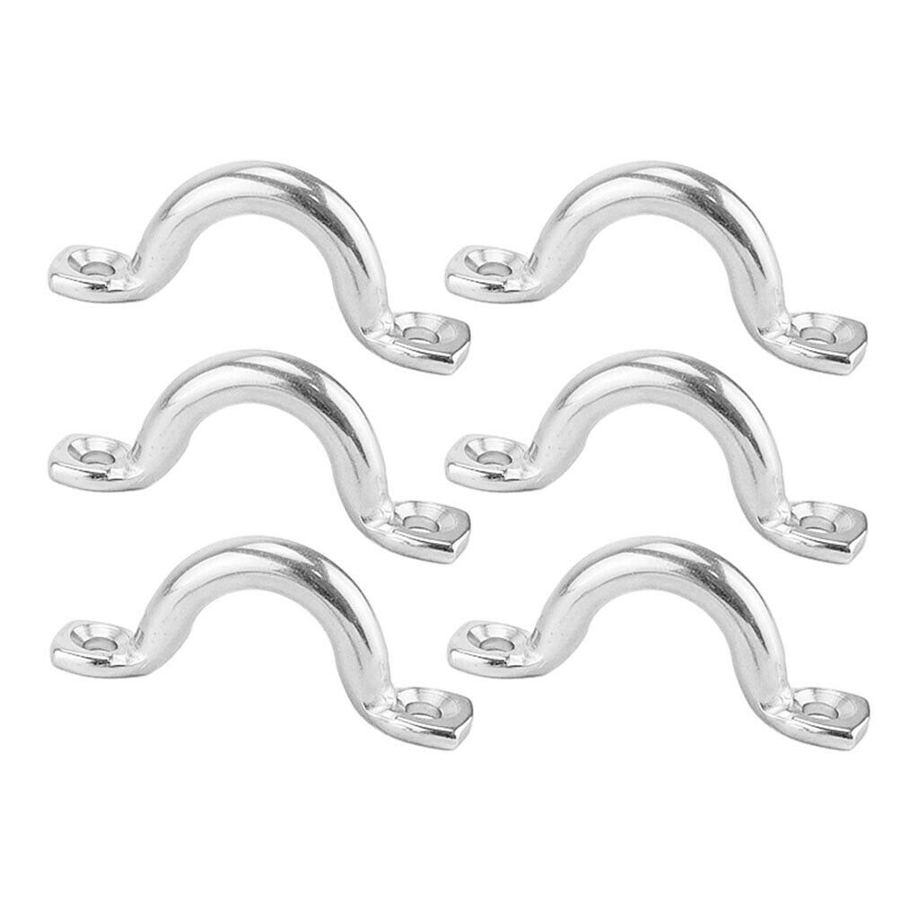 6-Pack 6mm Tie Down Ring Load Anchor Trailer Anchor Forged Lashing Ring, Surface