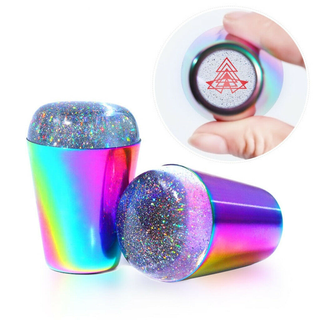 Nail Stamper Holographic Silicone Jelly Stamper For Nail Art Stamping Plate