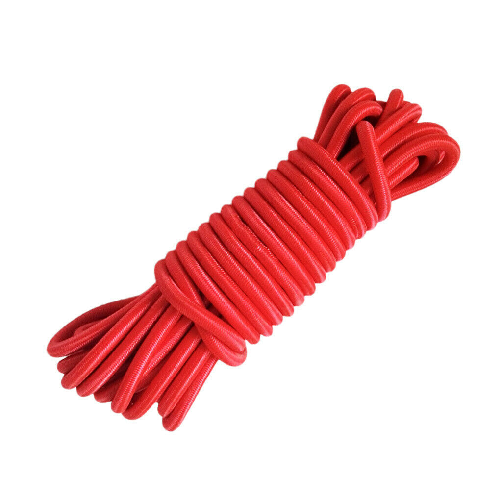 2 Pieces / Set 5m 4mm Elastic Heavy Duty Bungee Rope Shock Cord Boat Kayak Tie