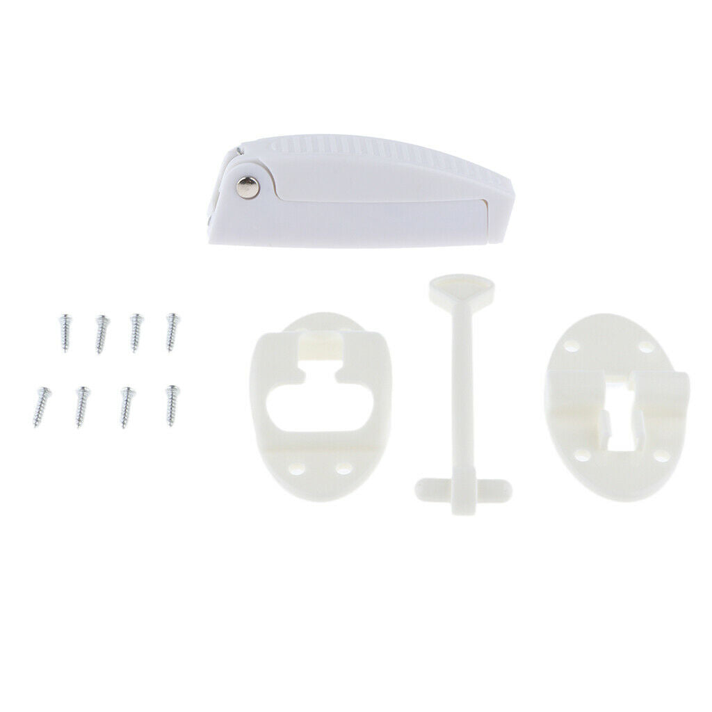 2set RV Plastic Baggage Door Catch Holder Camper Trailer Travel Latch