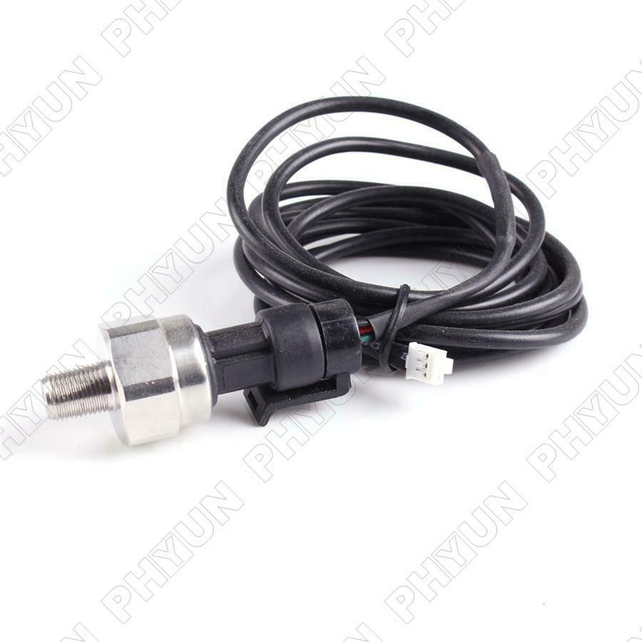 74mm LED Car SUV Oil Press Gauge w/ Sensor + Holder Black Shell 12V Universal