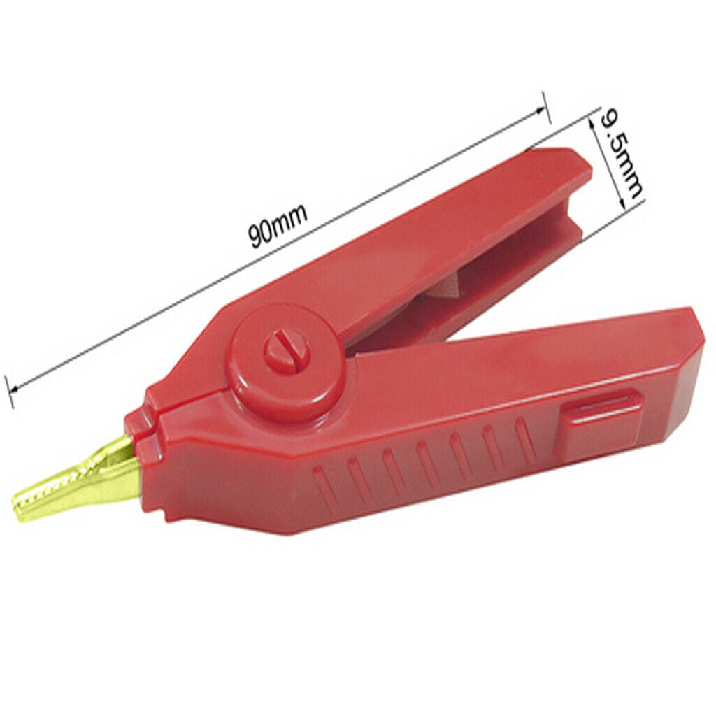 Set of 3 Pcs Copper Alligator Clip Handle Test Probe
