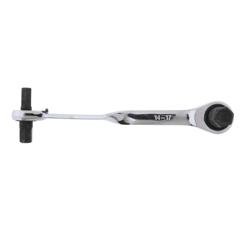 Metric S10xS12-S14xS17 4-in-1 Ratchet Hex Wrench Ratchet Wrenches Double End