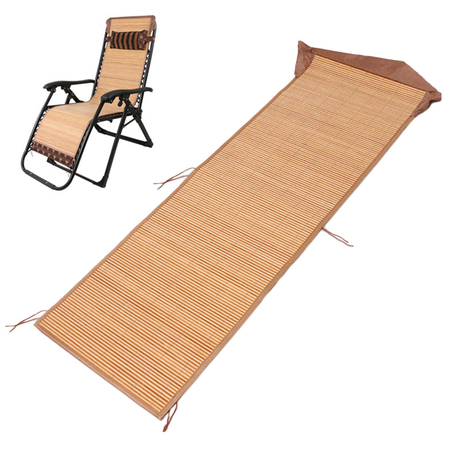 Replacement Bamboo Mat Cover for Recliners Outdoor Patio Backyard Pool Chair