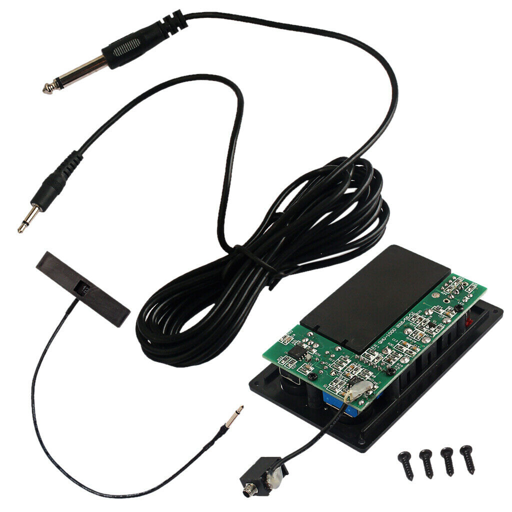 Metal Violin Fiddle Silent EQ Pickup with Piezo Set for Electric Violin