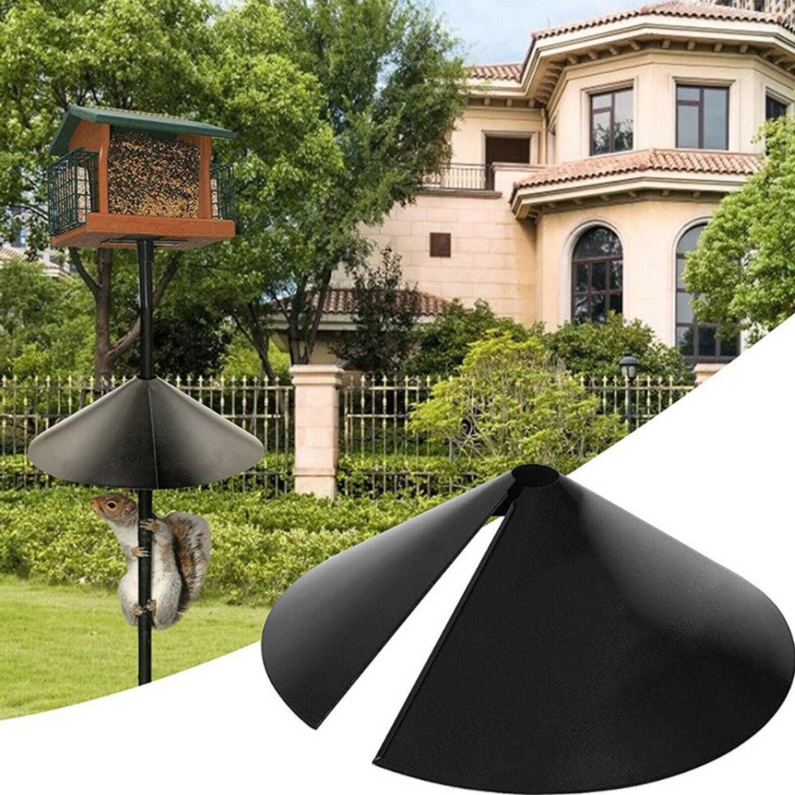 Squirrel Baffle Raccoon Proof Protect Bird Feeder Bird Houses Ornaments