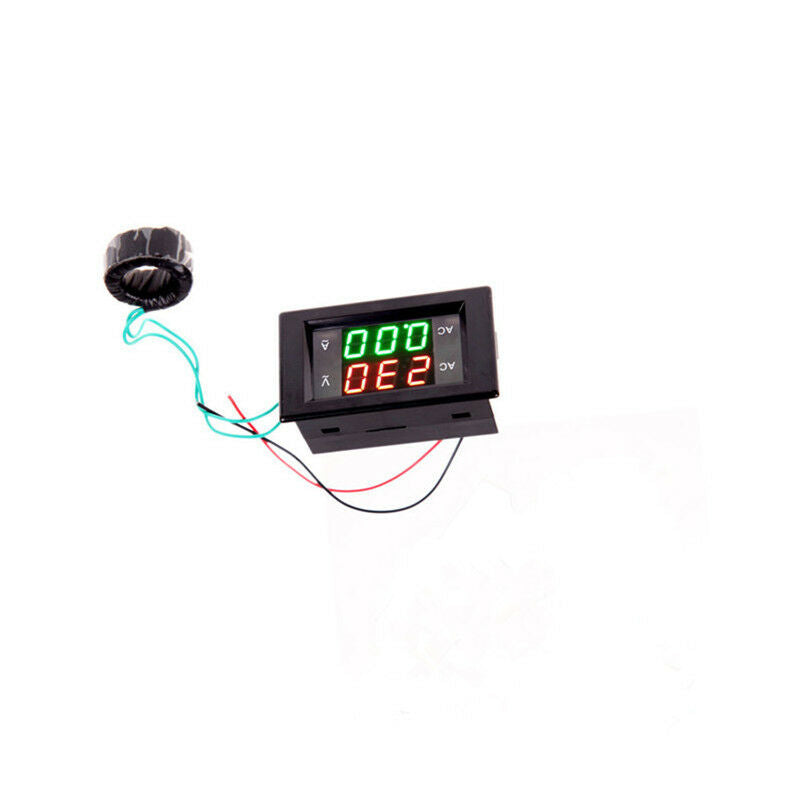AC 100-300V/200A Digital LCD Volt Ampere Amp Meter Voltmeter Dual Panel Guage