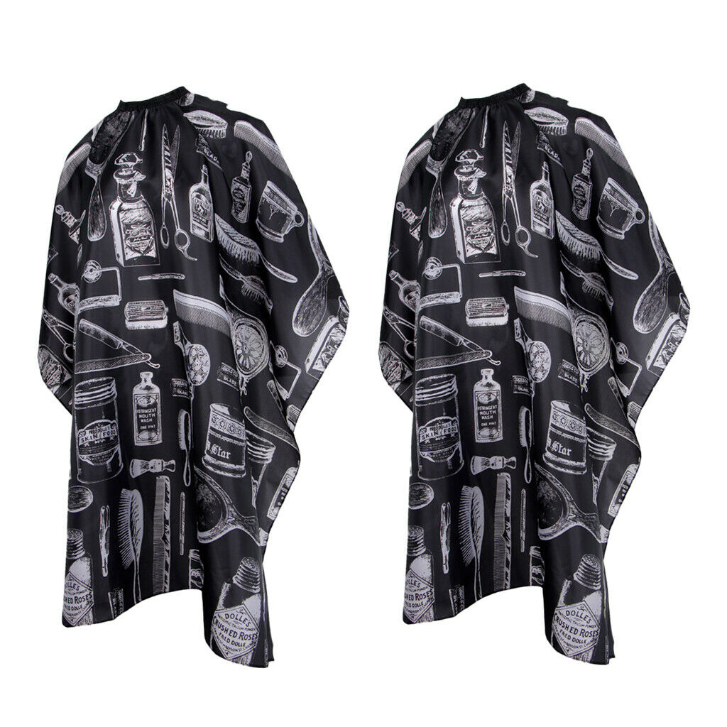 2x Salon Barbers Hair Cutting Cape Haircut Clothes for Hair Styling Cuts