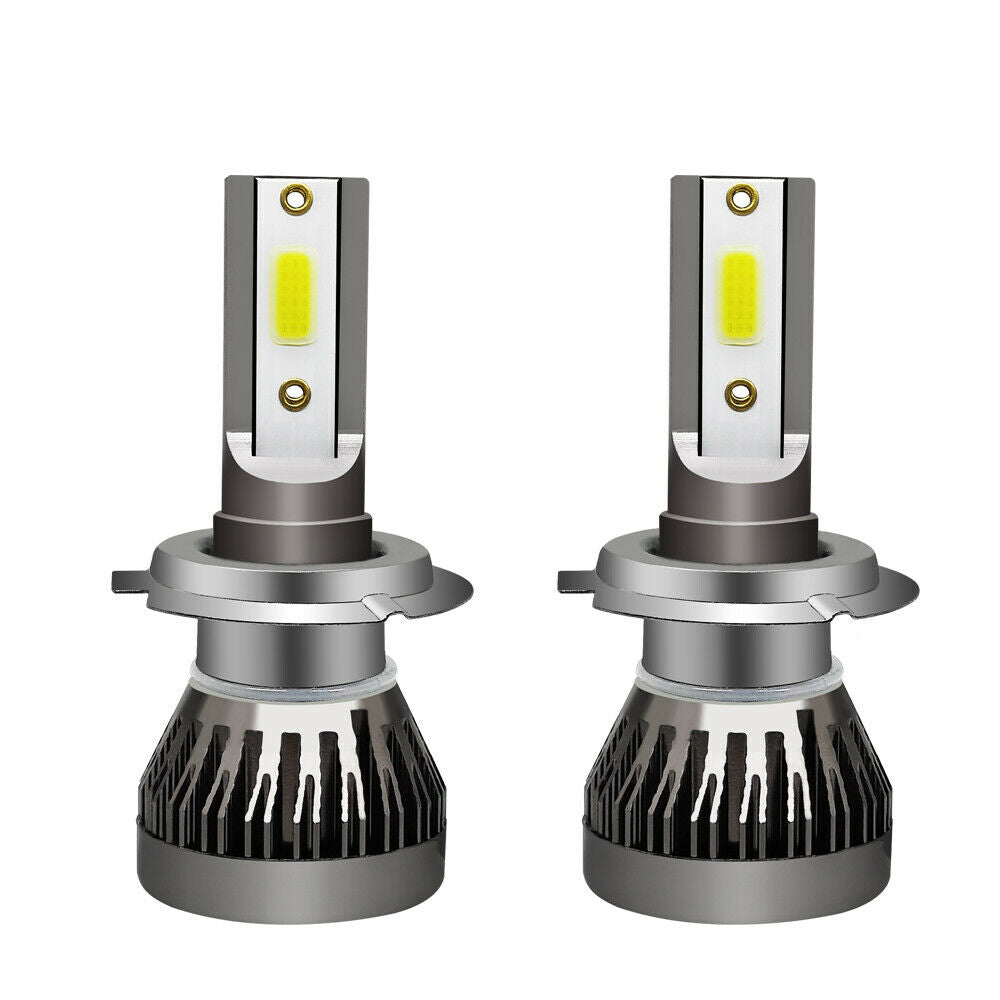 H7 Mini Led Headlight 6000K White Bulbs Kit Super Bright COB Chip IP68