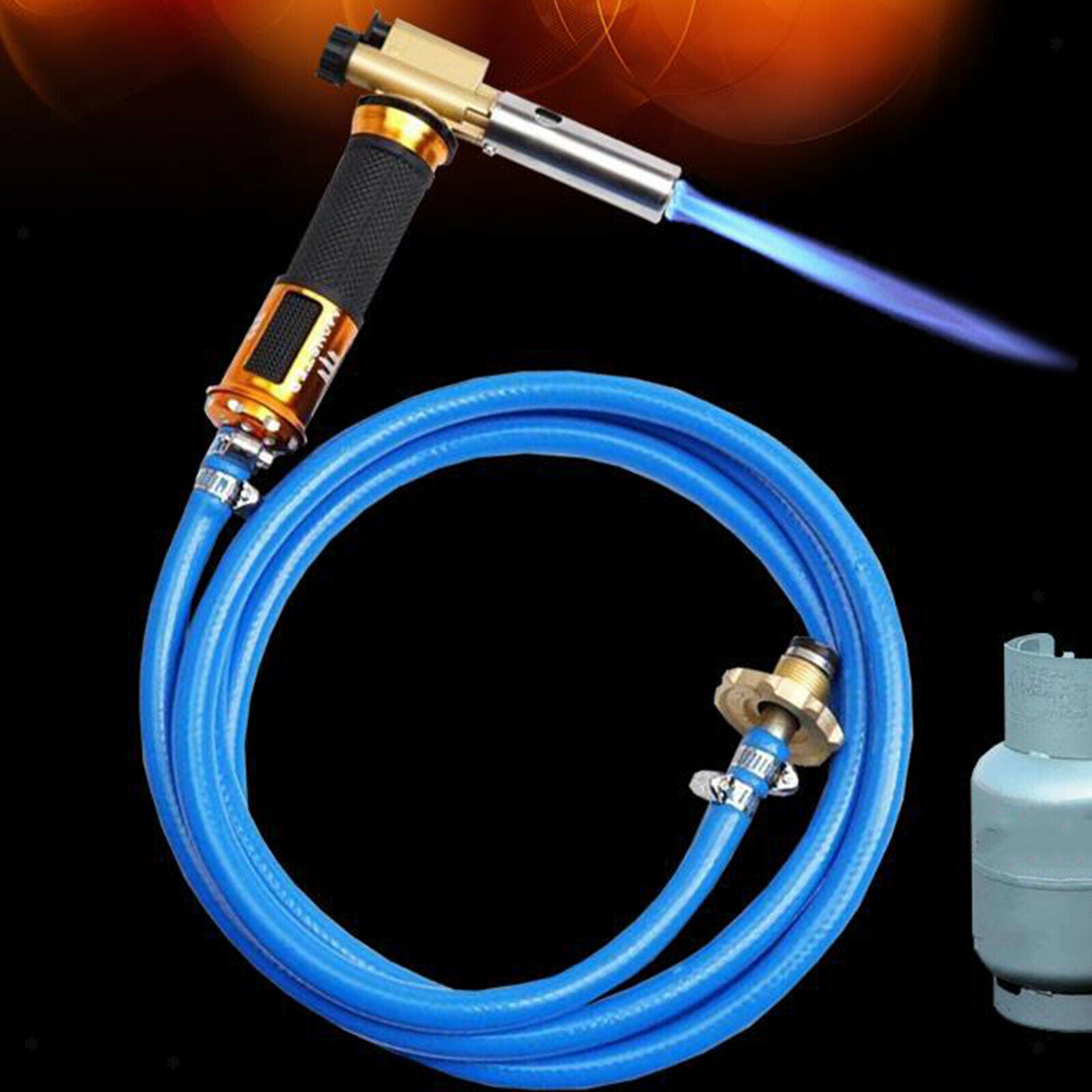 Electronic Ignition Liquefied Gas Burner Gun Welding Torch Kit Professional