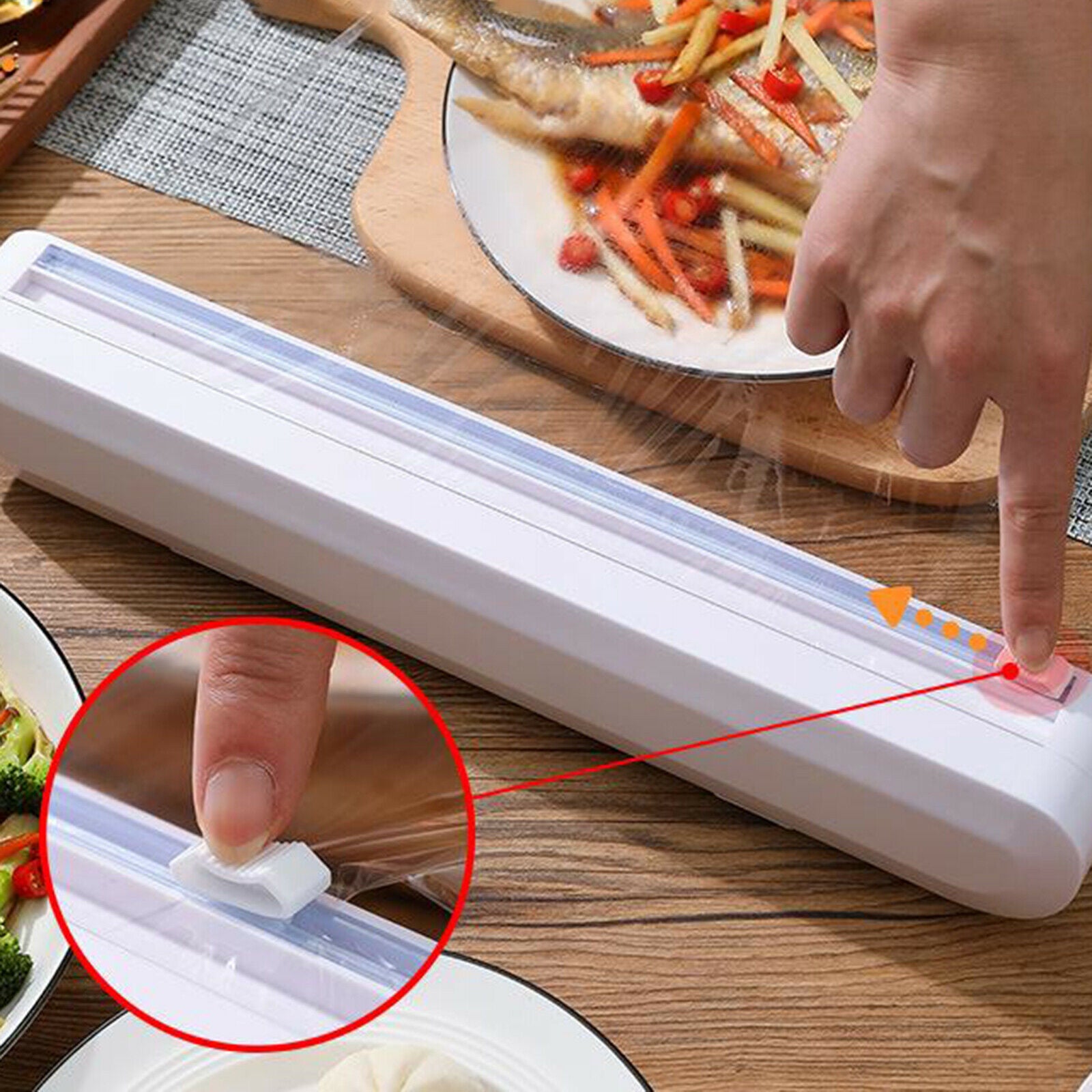 Paper Dispenser Cutter Plastic Film Food Film Dispenser