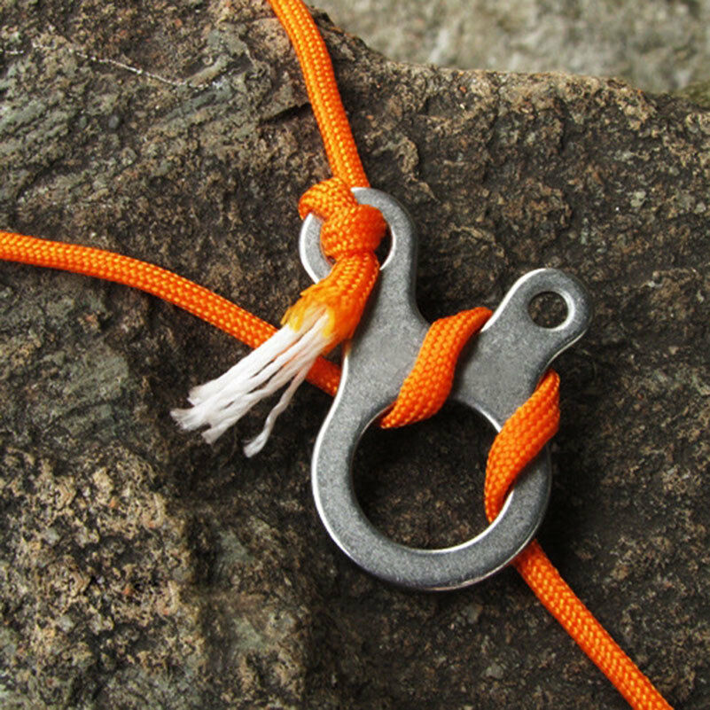 1pcs 3 Holes Multipurpose Camp Knot Pack Quicklinks tool Carabiner Fad&HotY Rf