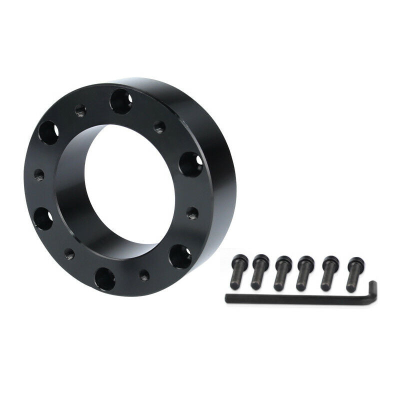 25mm Steering Wheel Pad Spacer Billet Hub Adapter Gasket 6 Bolts Allen Key Solid