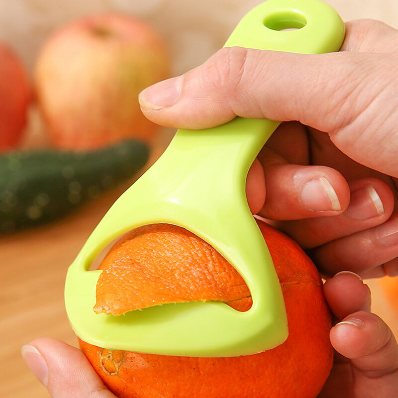 Citrus Orange Opener Peeler Slicer Cutter Plastic Lemon Fruit Skin Remove.l8