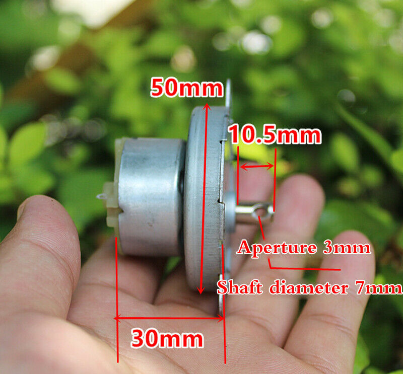 1pcs DC 24V Gear motor 50 reduction box Plastic gear+metal gear Slow motor