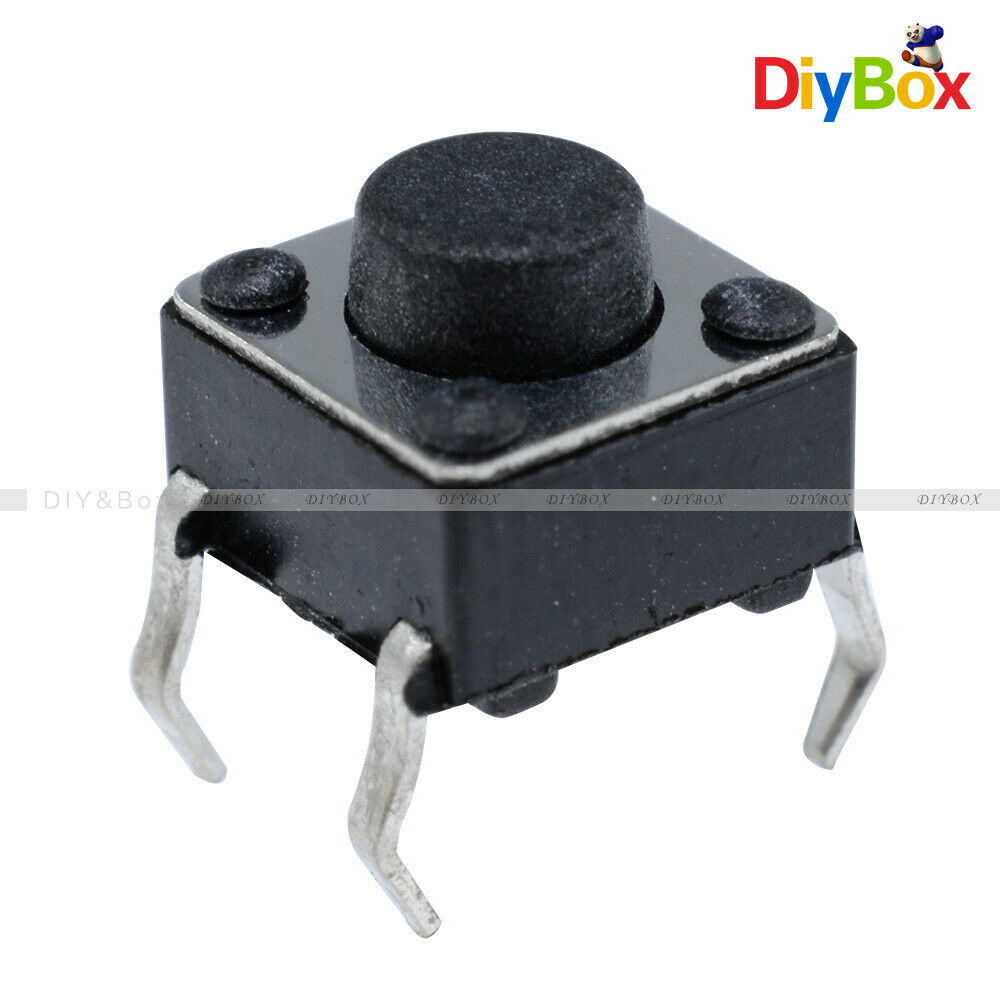 20Pcs 6X6X5mm 4Pin DIP Tactile Push Button Switch Tact Switch