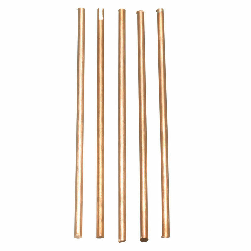 5X Solid Round Copper Rods Bar Cylinder 3mm Diameter Length 100mm Metalworking