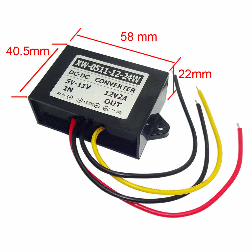 DC 5V-11V Step Up To 12V 2A 24W Power Supply Booster Converter Regulator Module