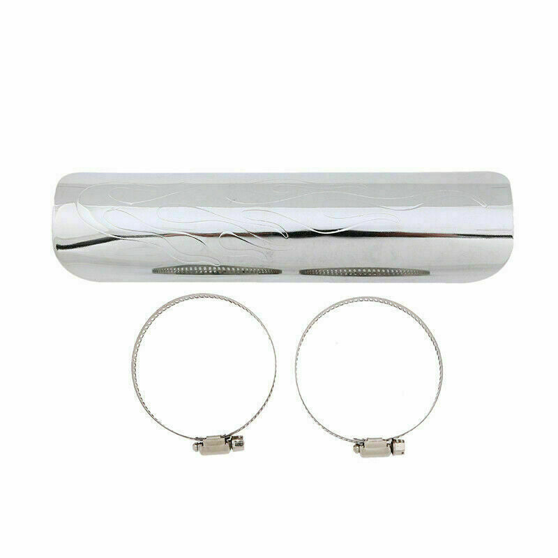 Universal Flame Exhaust Pipe Heat Shield Cover Guard Muffler For Cruiser ATV