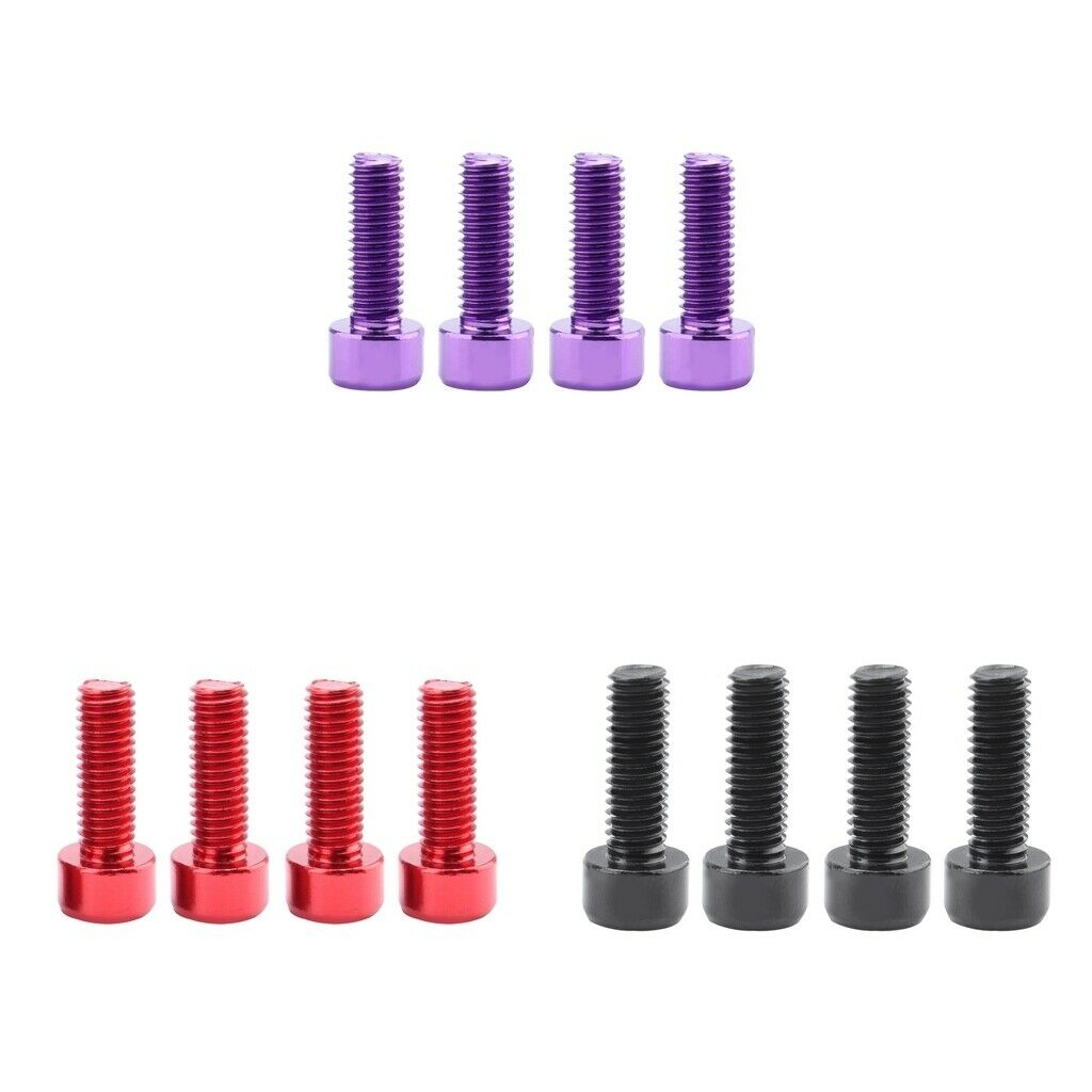 12Pcs Aluminum M5 Bike Bottle Cage Bolts Holder Socket Bracket Rack Screws
